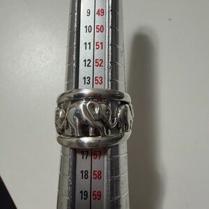 Sterling Silver Elephant Ring